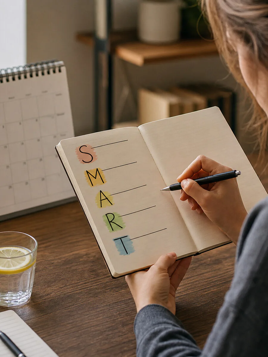 SMART-Ziele schriftlich planen – konkrete Zielsetzung für ein gesundes Leben